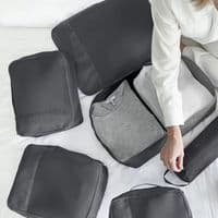 MY TAGALONGS 8 Packing Cubes Luggage Organiser Compression Travel Bag