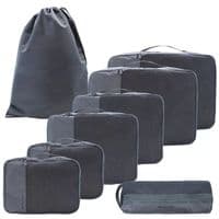 MY TAGALONGS 8 Packing Cubes Luggage Organiser Compression Travel Bag
