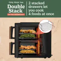 Ninja SL400UKCP Double Stack XL 9.5L Air Fryer in Black/Copper
