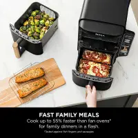 Ninja SL400UKCP Double Stack XL 9.5L Air Fryer in Black/Copper