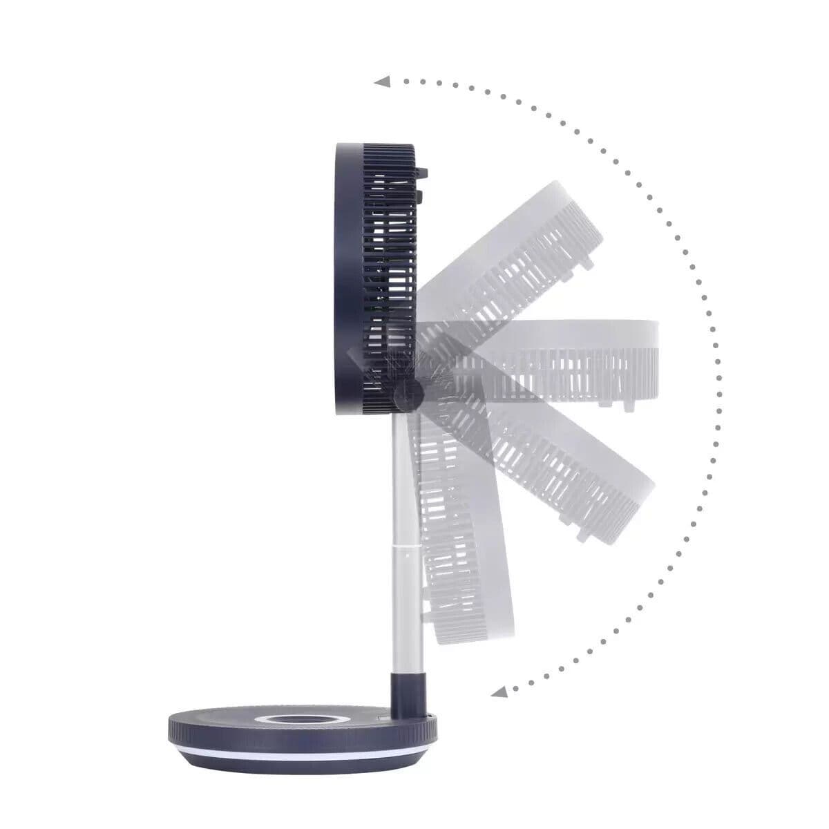 NSA Ultimate Folding Fan with Remote Control FFDC24RC Black