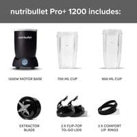 NutriBullet Pro+ 1200 Blender 1200W Black