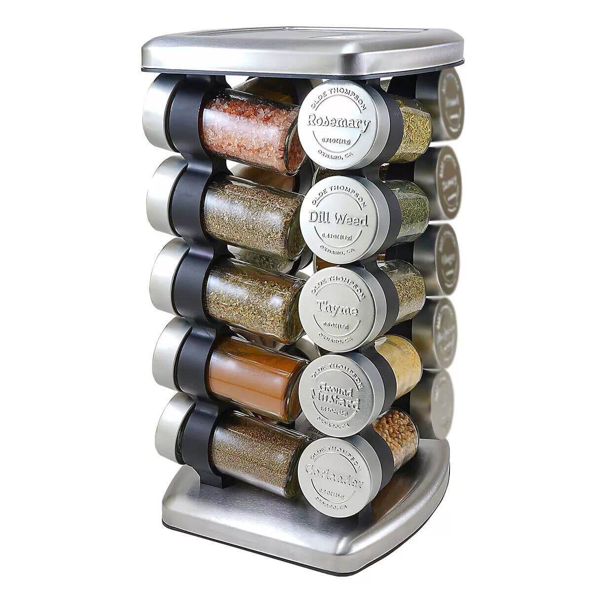 Olde Thompson 20 Jar Carousel Spice Rack