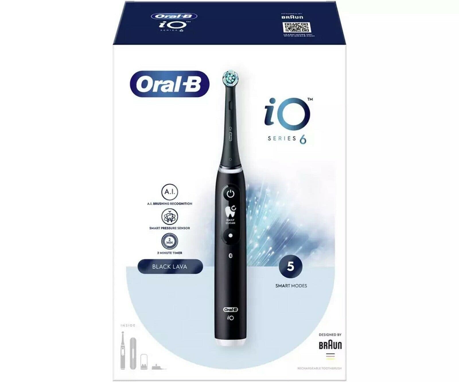 Oral-B iO Series 10 Rechargeable Electric Powered Toothbrush with iO Oral-B iO Series 10 Rechargeable Electric Powered Toothbrush with iO