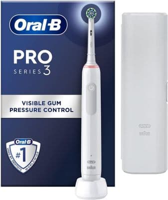 Oral-B Pro 3 3500 Electric Toothbrush Cross Action White Edition