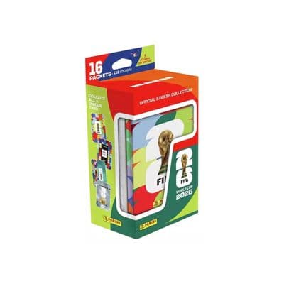 Panini FIFA World Cup 2026 Sticker Tin - Pack of 16 (Trophy design)
