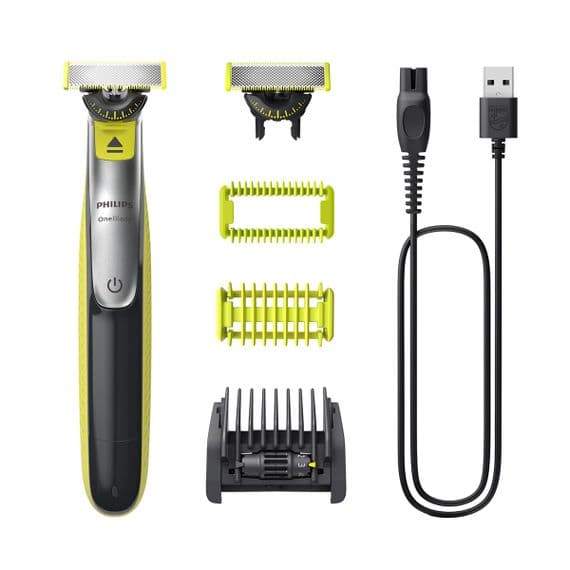 Philips OneBlade 360 Trimmer Shaver Face & Body QP2834/23 + 5 Blades Wet & Dry