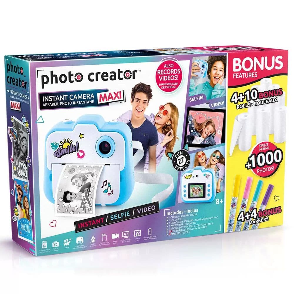Photo Creator Instant Camera Maxi Special Pack Inc 14 Rolls and 8 Markers