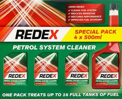 REDEX Petrol Fuel System Cleaner 4 x 500ML