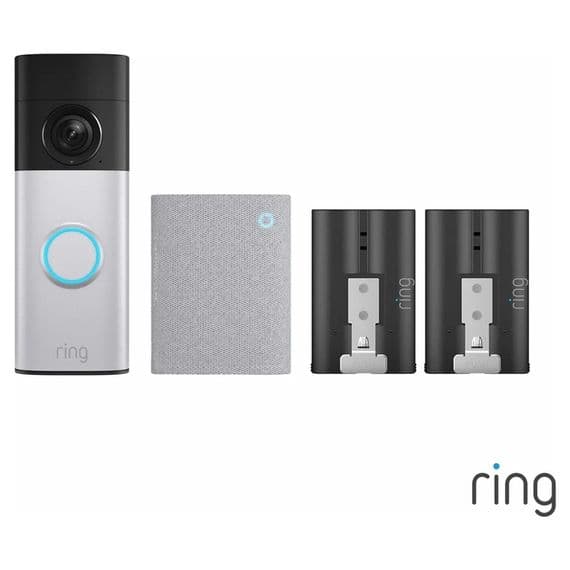Ring Battery Video Doorbell Plus 2nd Gen | Chime 3rd Gen |  2 Batteries