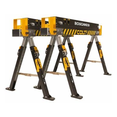 Roughneck COLT 600E Sawhorse 2 Pack Portable Workstation