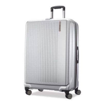Samsonite Amplitude Large Silver Hardside Case 4 Wheel Spinner Suitcase Luggage