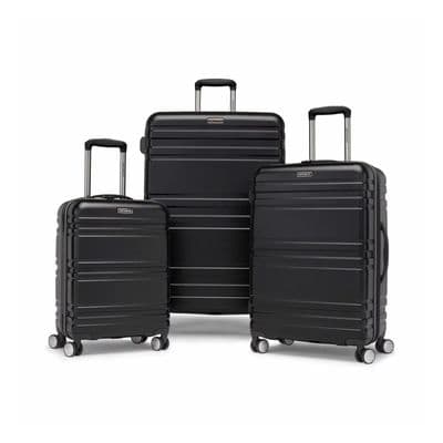 Samsonite Parallax 3-Piece Hardside Luggage Set TSA Spinner Suitcase Black