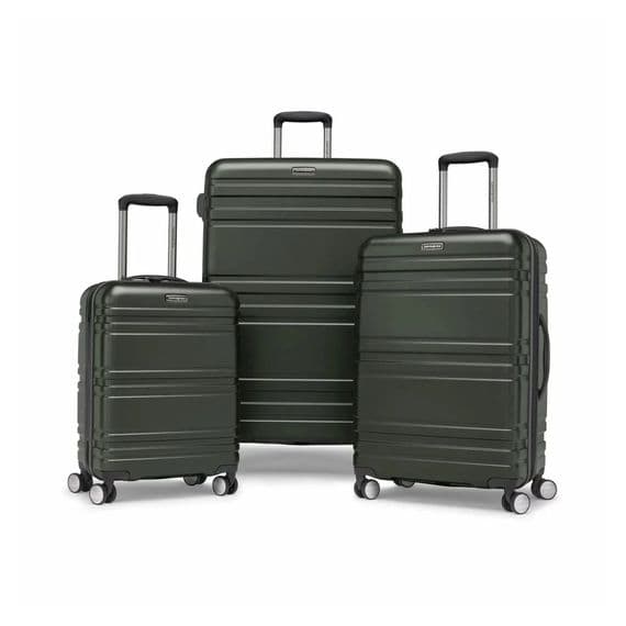 Samsonite Parallax 3-Piece Hardside Luggage Set TSA Spinner Suitcase Green