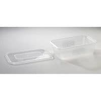 SATCO Plastic Takeaway Containers with Lids 250 x 650ml Heavy Duty