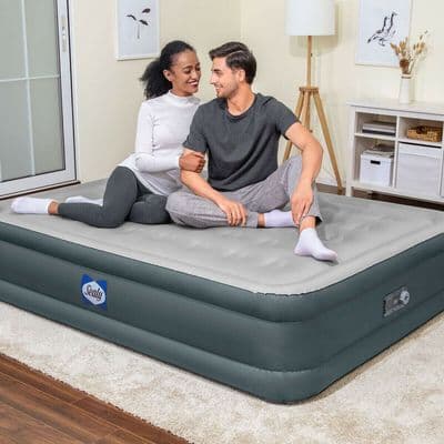 Sealy Fortech Queen Size Airbed with Built-in Pump with Carry Bag