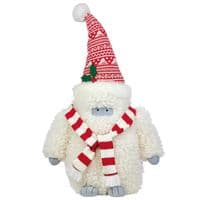 Set of 3 Indoor Soft Plush Yeti Family Christmas Decorations 2.4ft XMAS Trio
