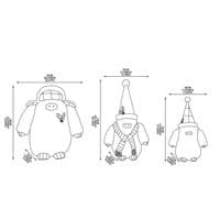 Set of 3 Indoor Soft Plush Yeti Family Christmas Decorations 2.4ft XMAS Trio