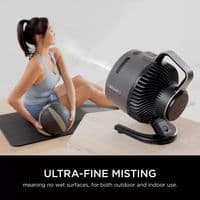 Shark FlexBreeze HydroGo Misting Fan in Charcoal FA050UK