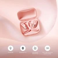 Shokz OpenFit Air Open-Ear Headphones Pink Earbuds