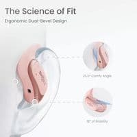 Shokz OpenFit Air Open-Ear Headphones Pink Earbuds
