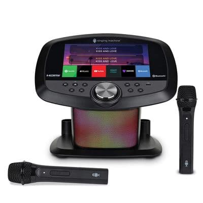 Singing Machine ISM9025 Wi-Fi Karaoke Hub Portable 10.1” Touch Screen