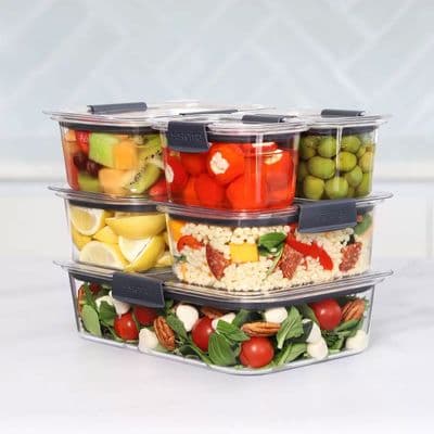 Sistema Brilliance Food Storage Containers Set 14pc Tritan Leakproof