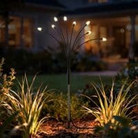 Sol R Brite Solar Firefly Garden Lights 4-Pack Swaying Outdoor Pathway Decor