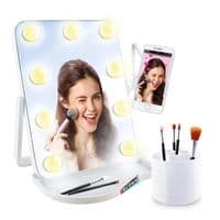Studio Creator Hollywood LED Makeup Mirror BONUS Pack