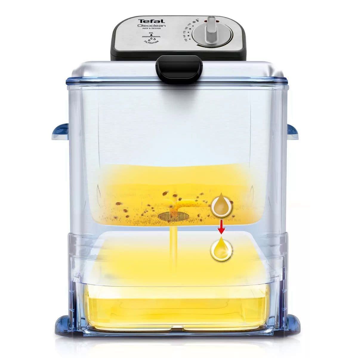 Tefal FR804140 New Oleoclean Pro Fryer 2300W Easy Clean Fryer 3 5L