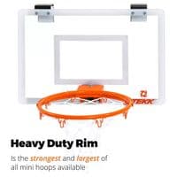 Tekk Pro Edition Monster Jam Mini Basketball Hoop Over the Door or On the Wall