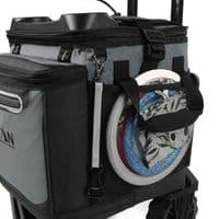 Titan 22.5 Litre 60 Can Rolling Cooler with All Terrain Cart Ice Bag Food Grey