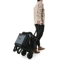Titan 22.5 Litre 60 Can Rolling Cooler with All Terrain Cart Ice Bag Food Grey
