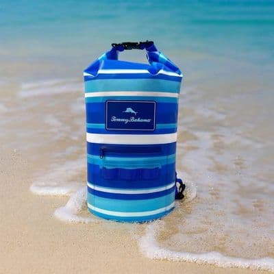 Tommy Bahama 20L Waterproof Dry Bag Roll-Top TPU Shoulder Strap Beach Pool Wet