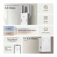TP-Link RE235BE Wi-Fi 7 Range Extender – 3.6 Gbps Dual-Band with 2.5G Port