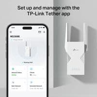 TP-Link RE235BE Wi-Fi 7 Range Extender – 3.6 Gbps Dual-Band with 2.5G Port