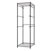 TRINITY 5 Tier Black Storage Bin Rack