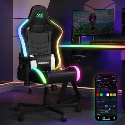 X Rocker Opal RGB Junior Gaming Chair Neo Motion LED Lights