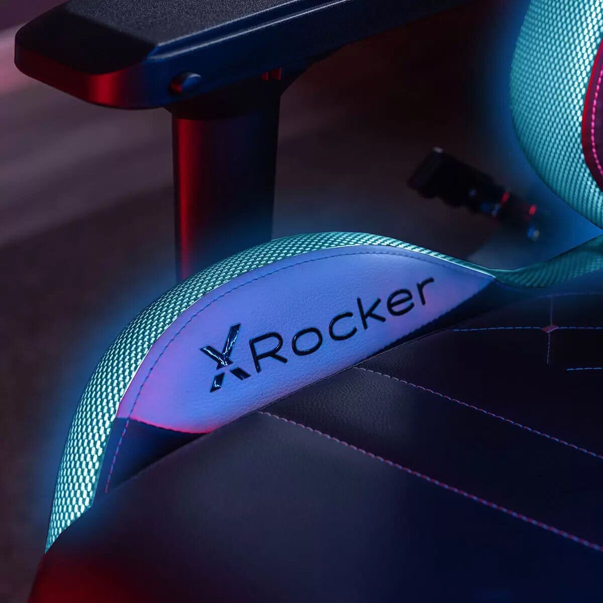 X Rocker Opal RGB Neo Motion Sync Office Gaming Chair with LED Lights