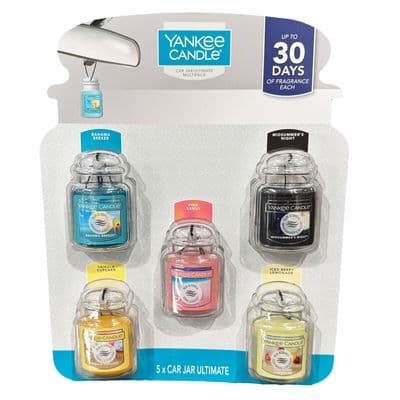 Yankee Candle Car Jar Ultimate Multipack Air Freshener 5 Pack