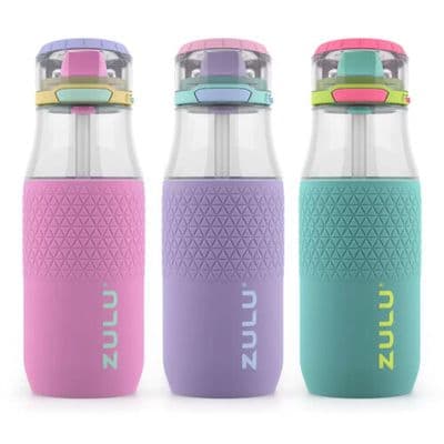 Zulu Tag Tritan Kids Water Bottle 3 Pack 511ml