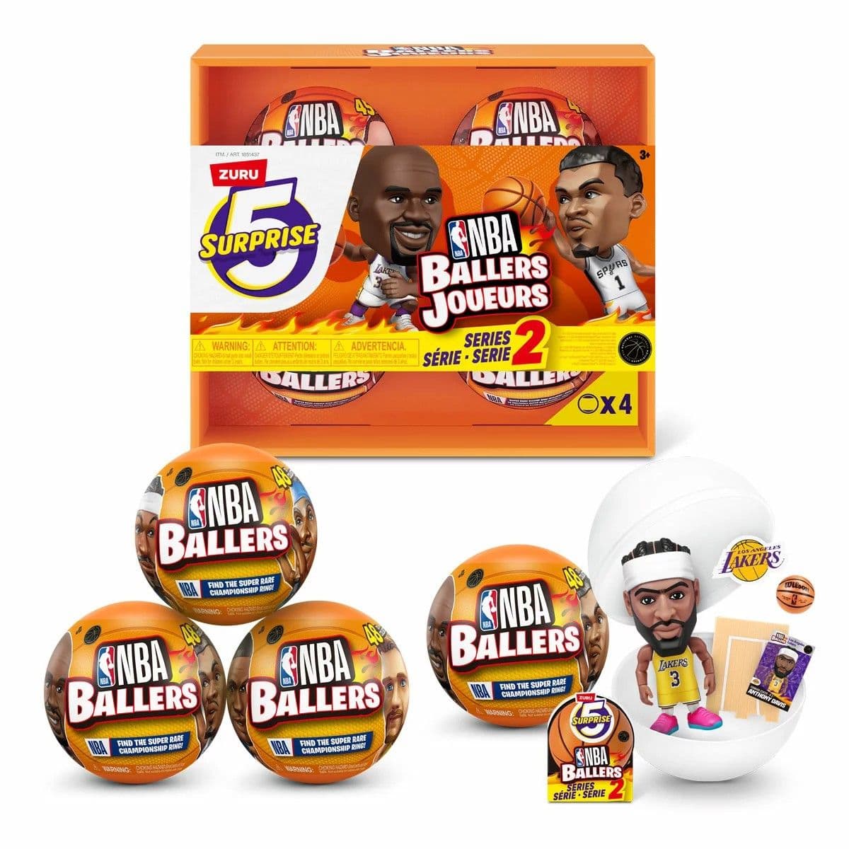 ZURU 5 Surprise NBA Ballers 2個✕2個セット 5 Surprise NBA Ballers Series 2 Assorted – Toys R Us Australia