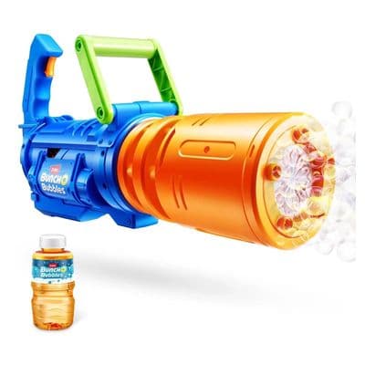 Zuru Bunch O Bubbles Motorised Burst Bubble Gun Spinning Drum Machine + Solution