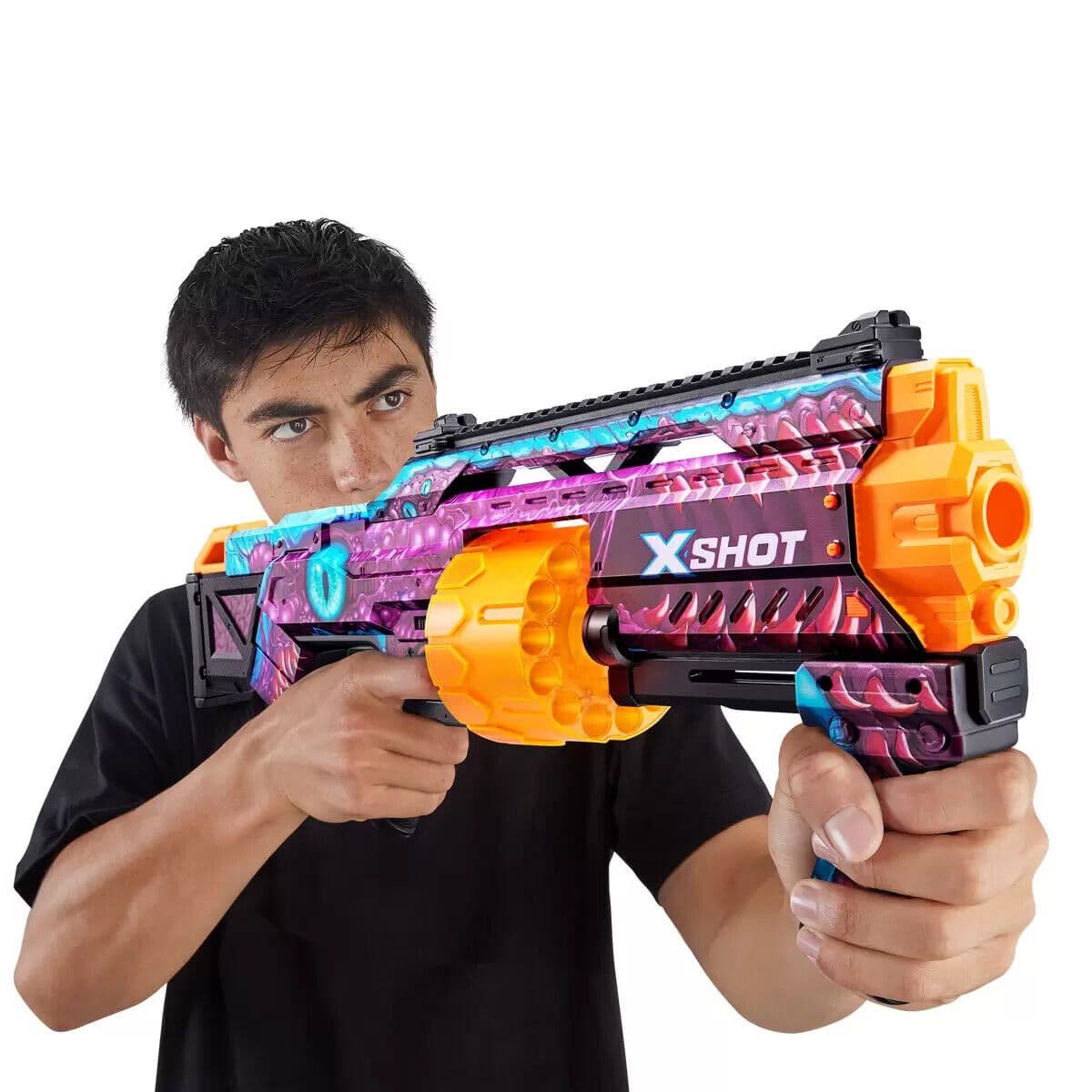 Zuru X-Shot Skins Last Stand Beast Out Blaster Med Roterende Magasin