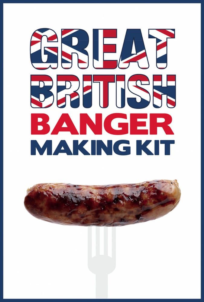 Great British Banger Sausage Making Starter Kit with Rusk 28mm Sausage