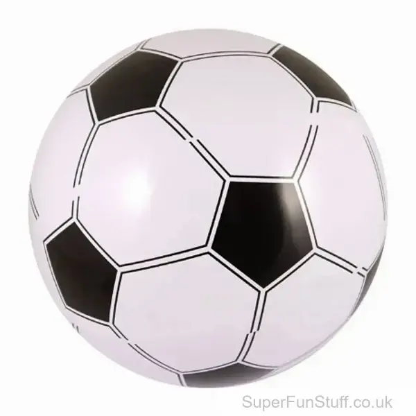 Inflatable Football Beach Ball Toy 35cm | Blow Up Sports Novelty Beach Ball