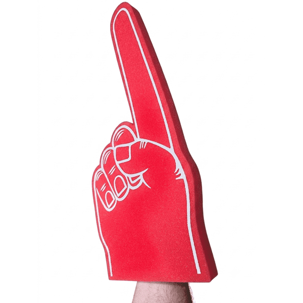 Big Foam Finger  - 9 Colours Available
