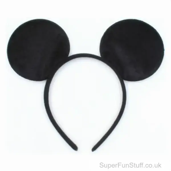 Black Mouse Ears Headband - Animal Alice Band