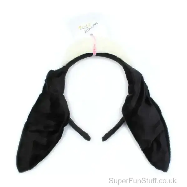 Black Sheep Headband with Floppy Ears | Farm Party Dress Up