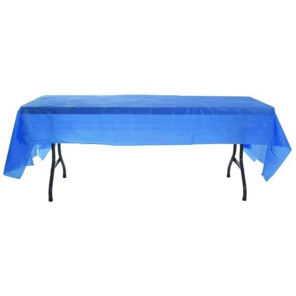 Blue Plastic Tablecloths | Wipe Clean Party Table Cover | Birthday Party Supplies UK